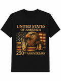USA 250th Anniversary Unisex Silk screen printing t-shirt
