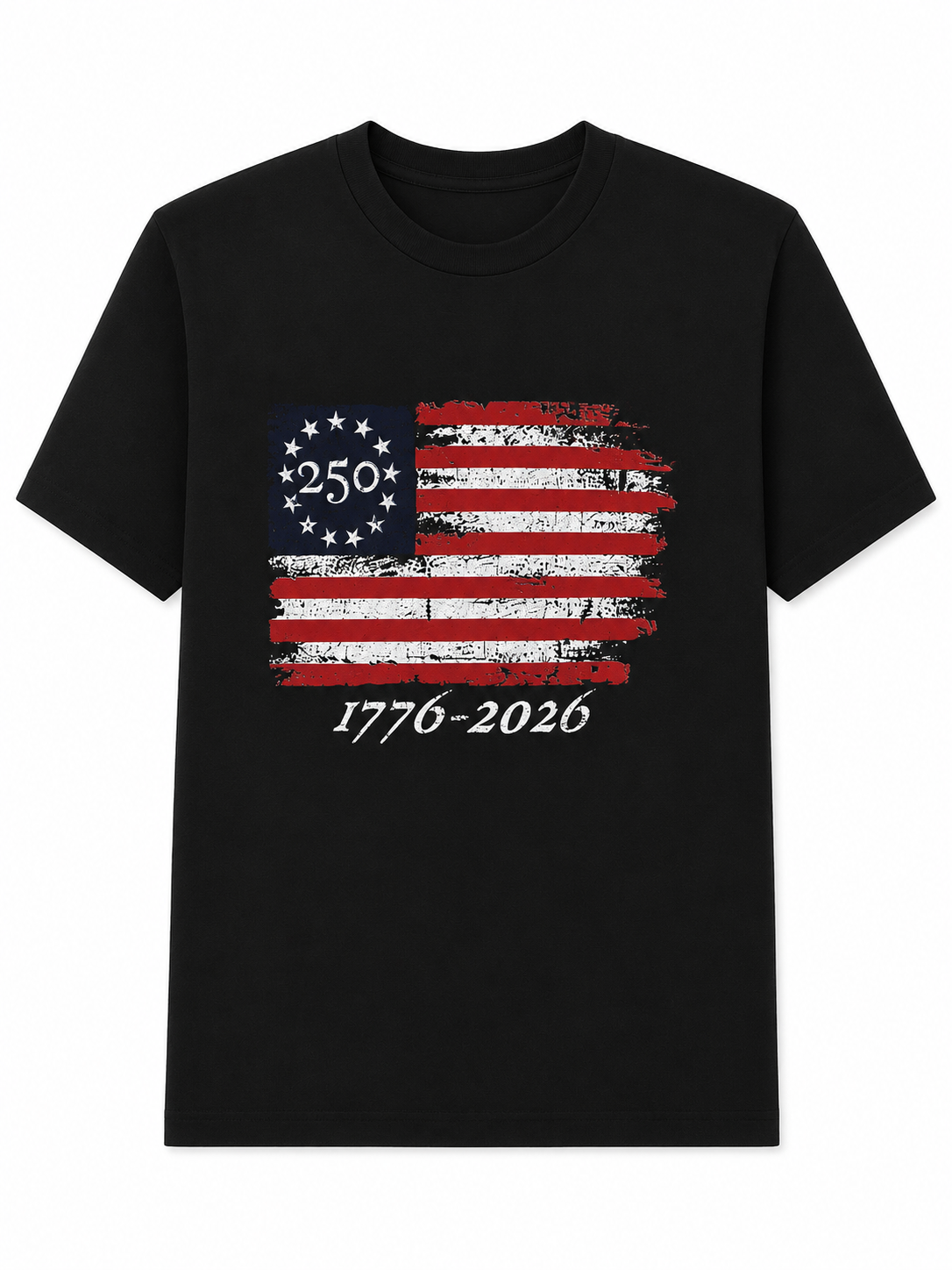 America 250 Patriotic Flag T-Shirt – 1776–2026 Anniversary Unisex Tee