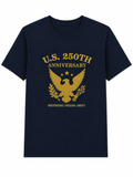 US 250th Anniversary Great Seal Embroidered Unisex T-shirt