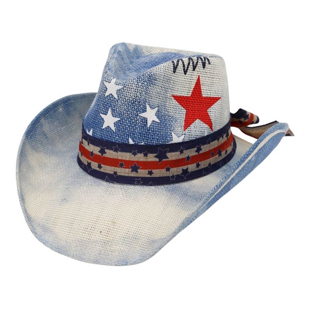 American Flag Patriotic Cowboy hat